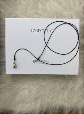 现 韩国东大门london flat 百搭洋气简约S925银 项链25秋季新款