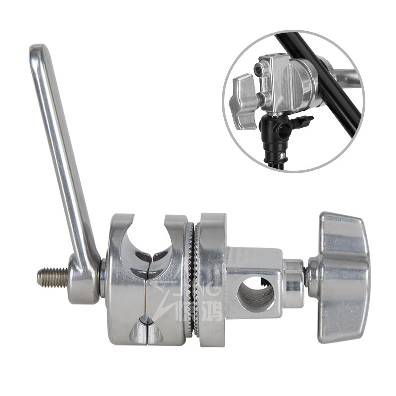 大手柄魔术头 大孔径万向夹 方头多功能夹 影视摄影单夹头