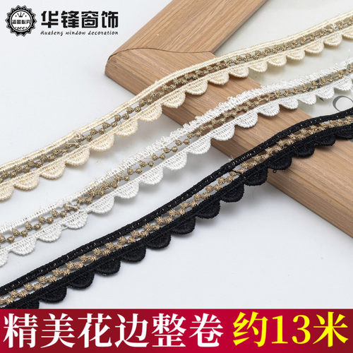 1.6cm宽金丝镂空织带小边装饰