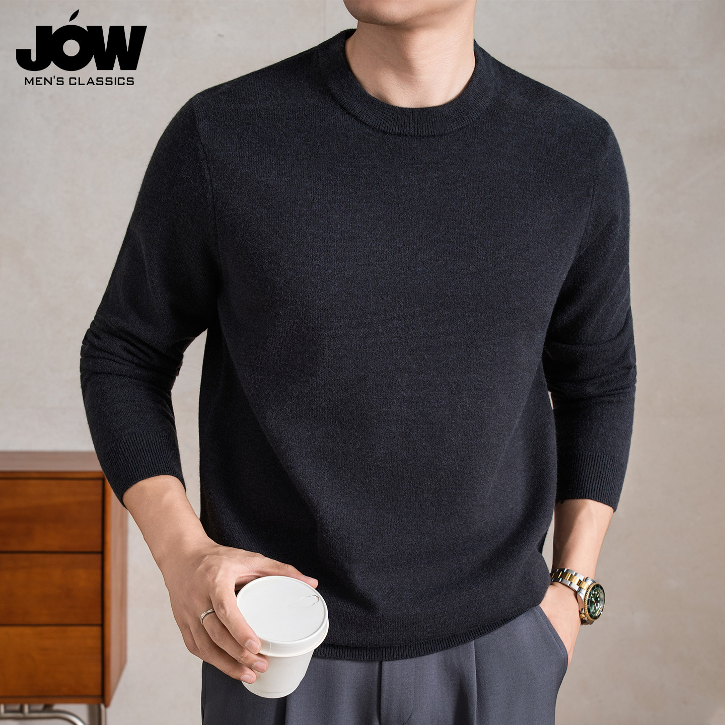 可机洗毛衣男加厚保暖秋冬新款圆领针织衫冬季内搭男士羊毛打底衫,男装,针织衫/毛衣,淘宝优惠券,粉丝福利购,淘宝优惠卷