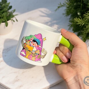 原创天柱山文创陶瓷马克杯胖胖杯安徽旅游纪念潜山礼物咖啡牛奶杯