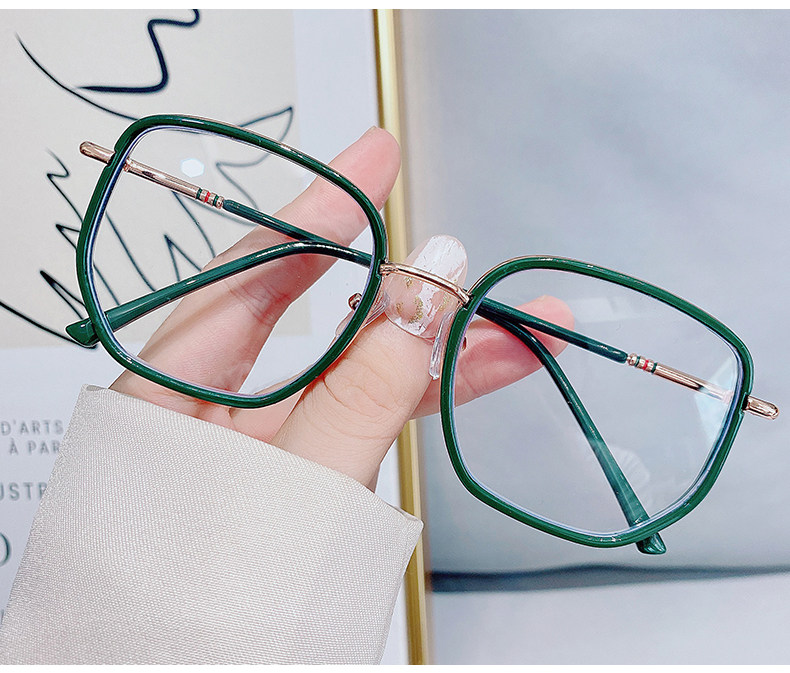 新款多色可选简约时尚男女同款可配近视镜框成品近视50-600度复古