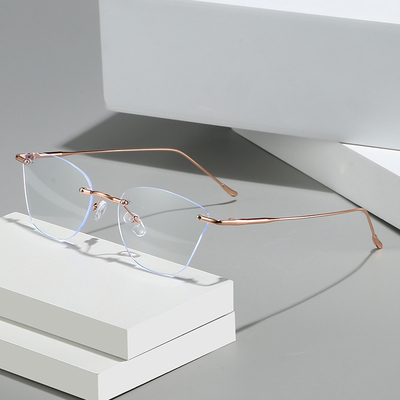 超梦无边框近视镜防蓝光平光镜