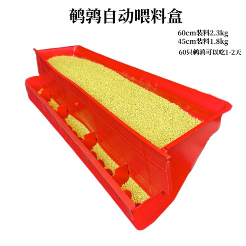 鹌鹑自动吃料盒自动喂食器志昂