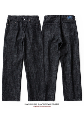 RedCloud 赤芸新品男装RUEBLUE简约风格丹宁牛仔裤直筒 230B