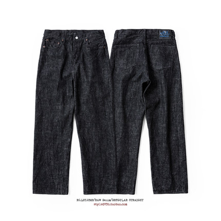 RedCloud 赤芸新品男装RUEBLUE简约风格丹宁牛仔裤直筒 230B