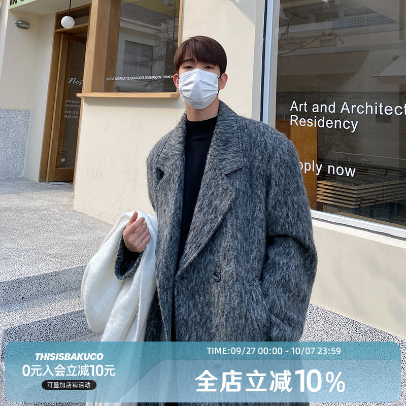 白口阳中长款冬季毛呢大衣