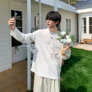 薄款 LES裸感亲肤软糯简约字母印花打底衫 2026 告白日记 白口阳