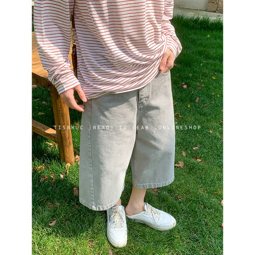 白口阳【浅滩漫步】全棉挺括日系复古Cityboy风格百慕大6分短裤