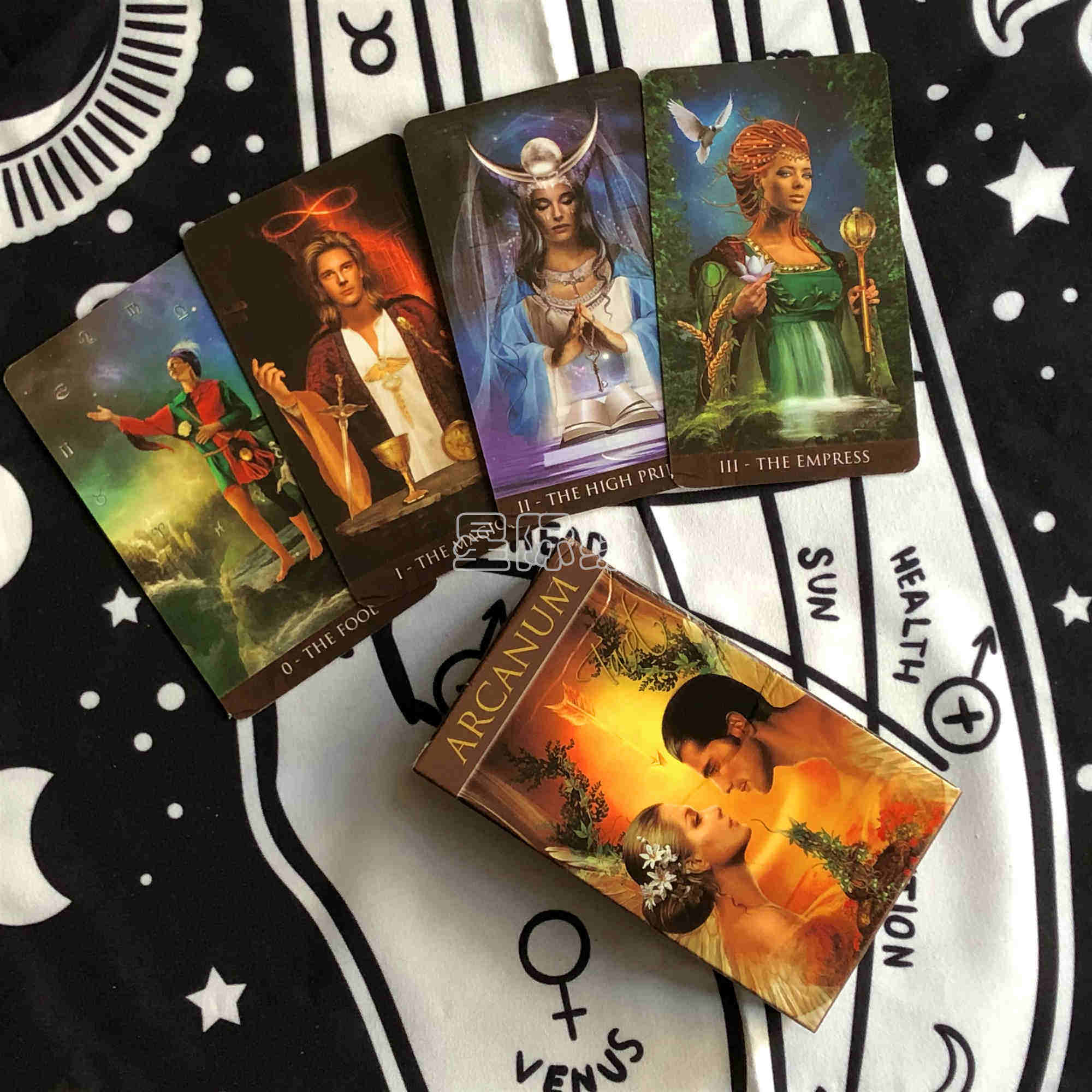 包邮  arcanum tarot阿尔卡纳塔罗牌 英文桌游卡牌 赠中文翻译