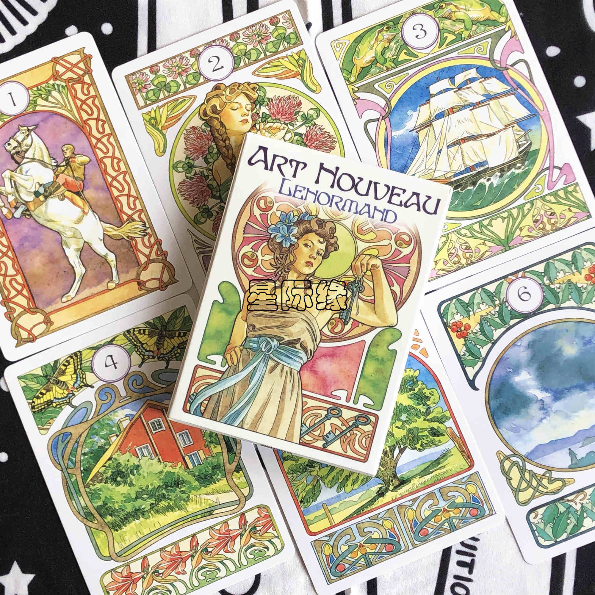 包邮 雷诺曼 art nouveau lenormand oracle 新艺术利诺曼神谕卡