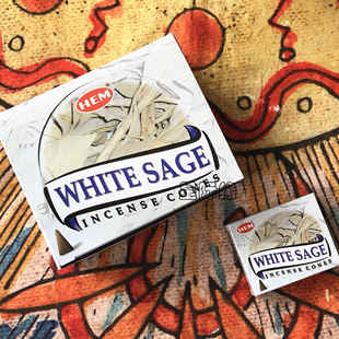 现货 印度进口 HEM塔香香锥 白鼠尾草White Sage Incense净化空间
