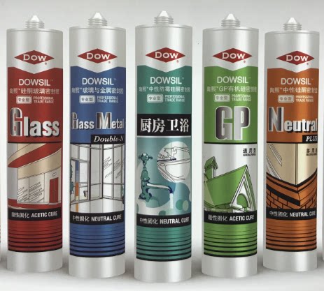 道康宁陶熙玻璃胶NP中性GP酸性半透明白色黑色防水防霉密封胶硅胶