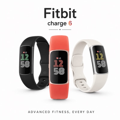 fitbit手环charge 6运动智能血压心率检测手表男士跑步健康睡眠