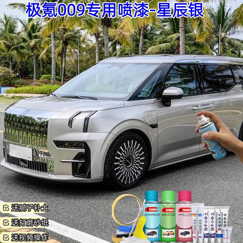 极氪ZEEKR009星辰银色喷漆汽车漆划痕修复神器原厂专用喷漆补漆笔