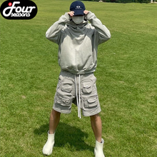 四季 GLOBALVALLY Pocket Shorts 帆布炮弹休闲短裤多口袋机能裤