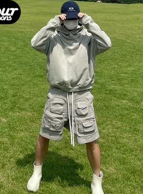 四季 GLOBALVALLY Pocket Shorts 帆布炮弹休闲短裤多口袋机能裤