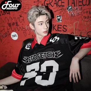 谢帝同款 DPLS × EGO FETCH香港Complexcon联名网眼球衣短袖T恤