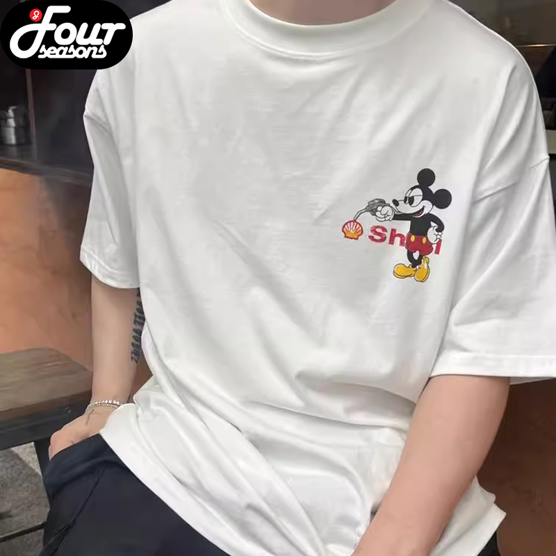 Purey.wr米奇卡通印花短袖T恤