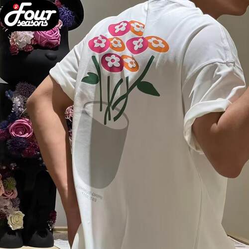 花卉印花短袖T恤VandyThePink