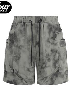 【四季】UPGREATED多口袋休闲夏短裤季钻石切割迷彩运动风五分裤