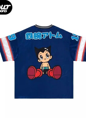 Vandy thepink x ASTRO BOY 阿童木联名款足球短袖夏季宽松短T恤