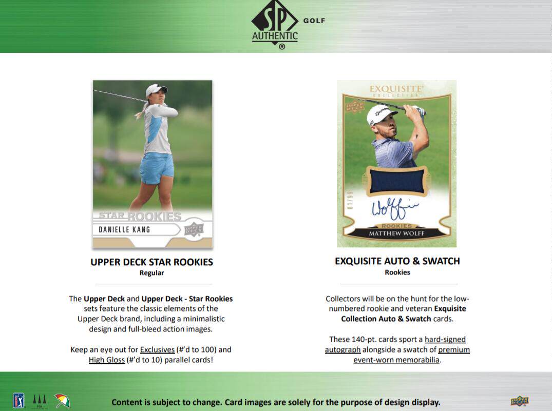 2021 Upper Deck SP Authentic Golf Box Licensed Star Cards - Taobao product photo 5