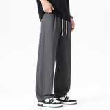 夏季莱赛尔天丝棉直筒阔腿长裤男抽绳束脚灯笼裤山本裤8211/特p45，男装休闲裤，星座223-1（原星座201）