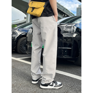 抖音小三角标速干运动冲锋裤男直筒大码休闲裤长裤子k632/p35图片