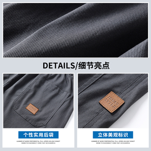 2025夏季休闲沙滩短裤男天丝速干冰丝五分裤垂感运动中裤 D01/p40图片