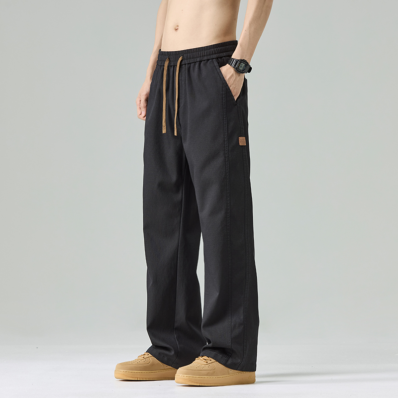 夏季薄款休闲裤男宽松直筒莱赛尔冰丝裤慵懒垂感长裤2901/p45，商品下架区商品下架区，星座223-1（原星座201）