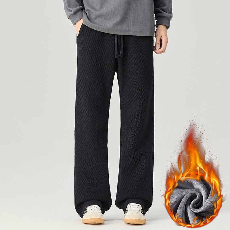 加绒雪尼尔人字纹灯芯绒休闲裤男女保暖弯刀卫裤糯米裤H806R特p45，男装休闲裤，星座223-1（原星座201）