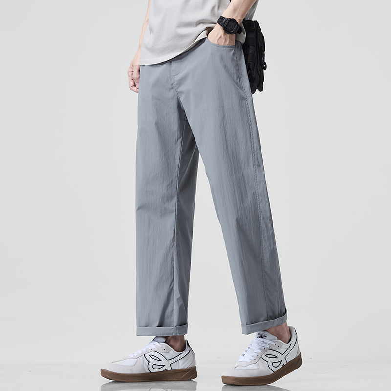 夏季薄款垂感西裤三防速干裤运动冲锋裤男9九分裤冰丝裤k019/p40，商品下架区商品下架区，星座223-1（原星座201）