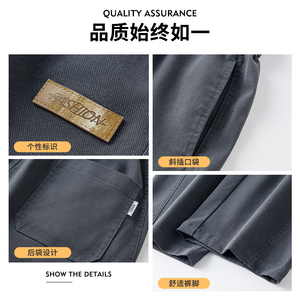 大货秋冬潮流工装卫裤男美式休闲裤垂感抽绳弯刀阔腿裤3501/特p40图片