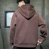 W702/p58日系高品质纯色连帽卫衣2023男女情侣百搭cityboy户外套，男装卫衣，星座223-1（原星座201）