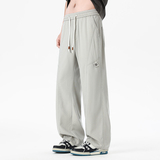 夏季新款莱赛尔天丝休闲长裤子男潮流抽绳直筒阔腿伞兵裤8807/p45，男装休闲裤，星座223-1（原星座201）