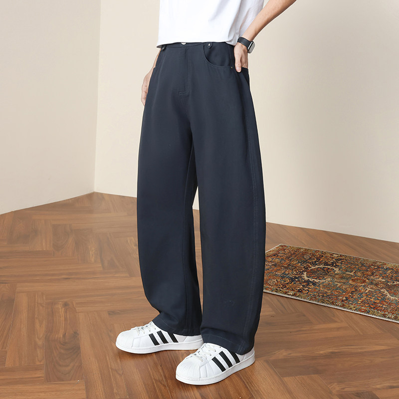 春夏季莱赛尔天丝棉弯刀休闲裤男裤复古高级感老钱风西裤8213/p50，男装西裤，星座223-1（原星座201）