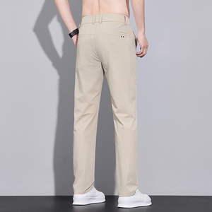 跑量夏季薄款冰丝裤男小脚商务西裤轻熟风直筒休闲长裤子k701/p30图片