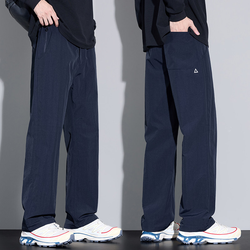 直播小三角白标运动裤防风水冲锋裤男休闲长裤k632厚款/p38,女装休闲裤,星座223-1（原星座201）