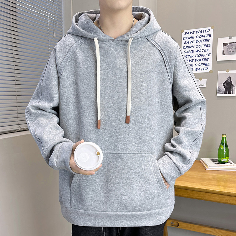 W702/p58日系连帽套头卫衣2023春季男女中性店主风ins百搭长外套,男装卫衣,星座223-1（原星座201）