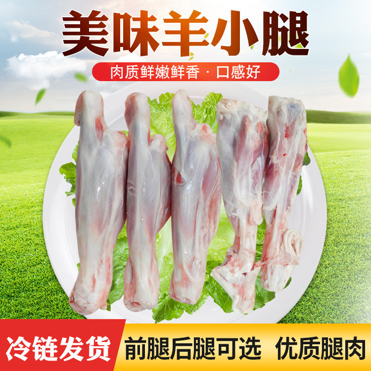 内蒙羊小腿前后羊腱子带骨羊腿肉5斤草原散养手把肉火锅食材