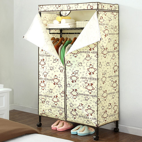 全钢架金属小号学生宿舍简易衣柜