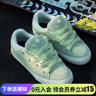 顽刻ollieskate面包鞋 浅绿色小清新BAKE薄荷绿秋冬男女国潮滑板鞋