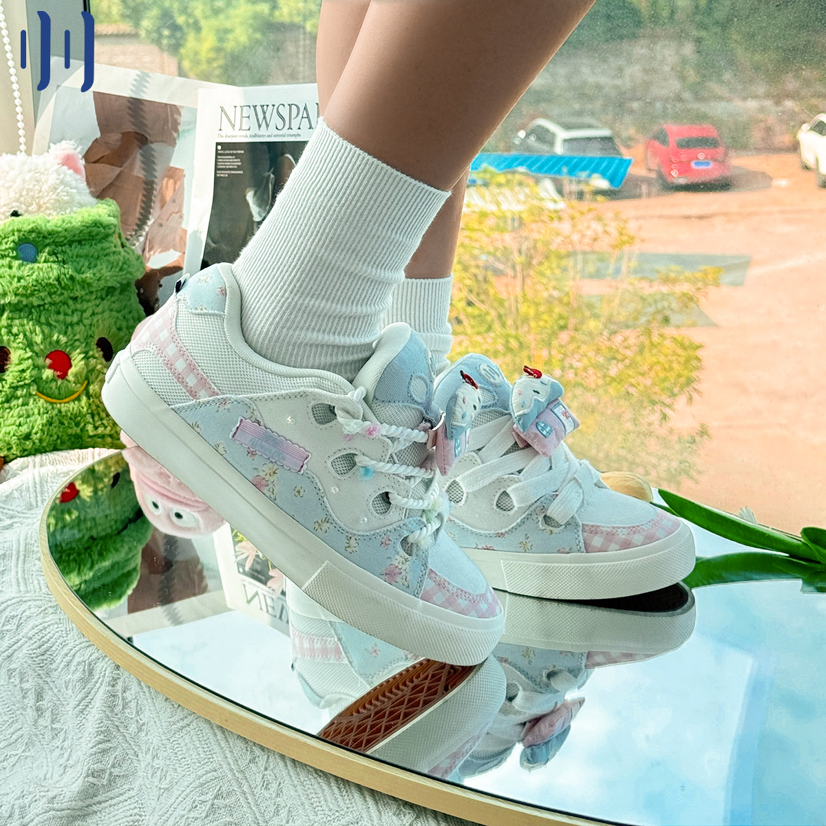 顽刻ollieskate面包鞋布露比配色BAKE复古休闲低帮男女国潮滑板鞋
