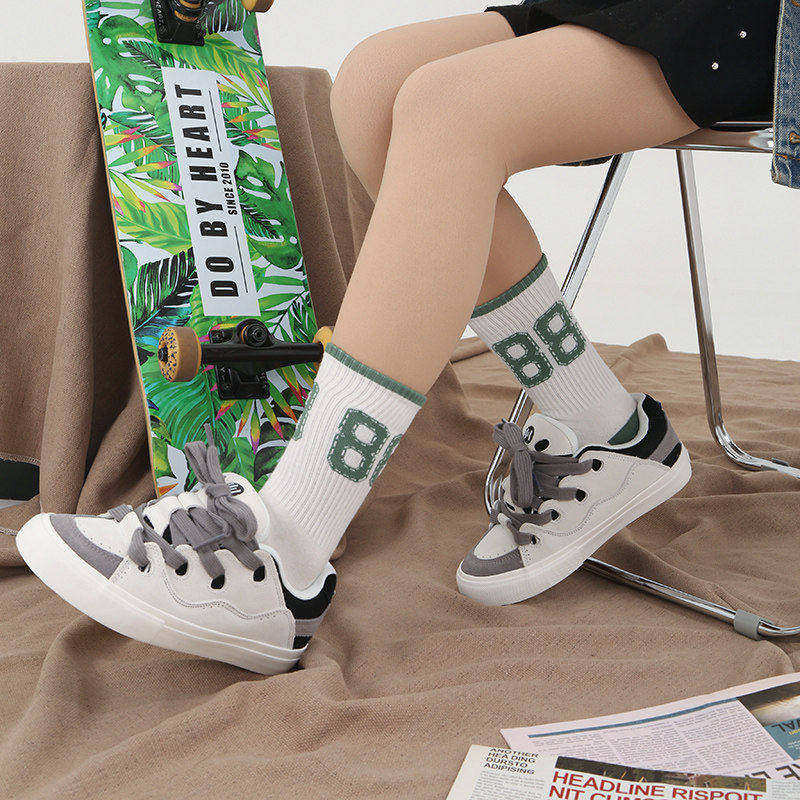 顽刻ollieskate面包鞋翻毛皮黑白灰日系秋冬拼色BAKE男女滑板鞋