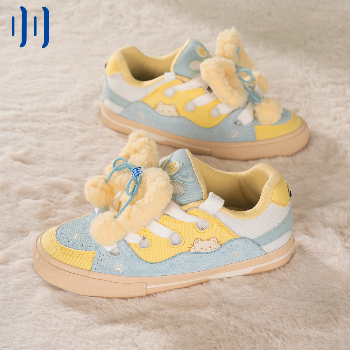 面包鞋小地球配色蓝绿拼色