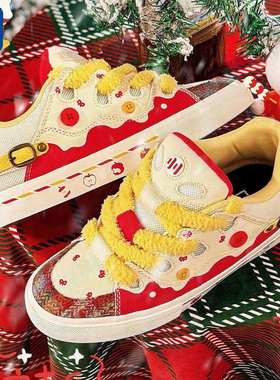 顽刻ollieskate面包鞋BAKE新年款小苹果休闲复古男女国潮滑板鞋