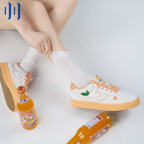 顽刻ollieskate小芒果橘子汽水生胶底夏季校园风W男女德训滑板鞋
