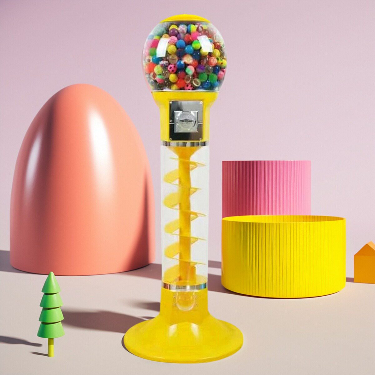 大型扭蛋机高尔夫球机2元出50号抽奖道具胶囊盲盒售卖机游戏机