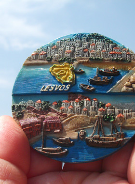 希腊当地购买冰箱贴 LINDOS 岛 LESVOS岛